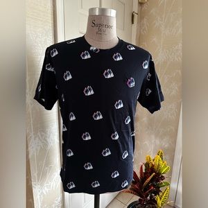 Kenzo Opening Ceremony T Shirt All Over Peaks Emblem Top XL NWTS